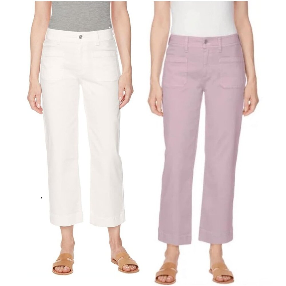 NWT Buffalo David Bitton Womens High Rise Stretch Crop Pants Sz 8-16 $75 11HL117